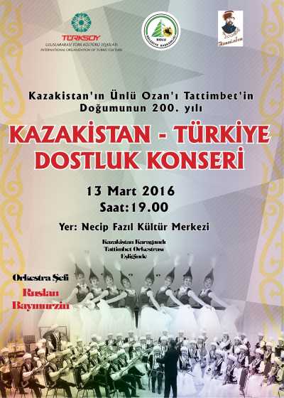 Kazak-Türk dostluk konseri